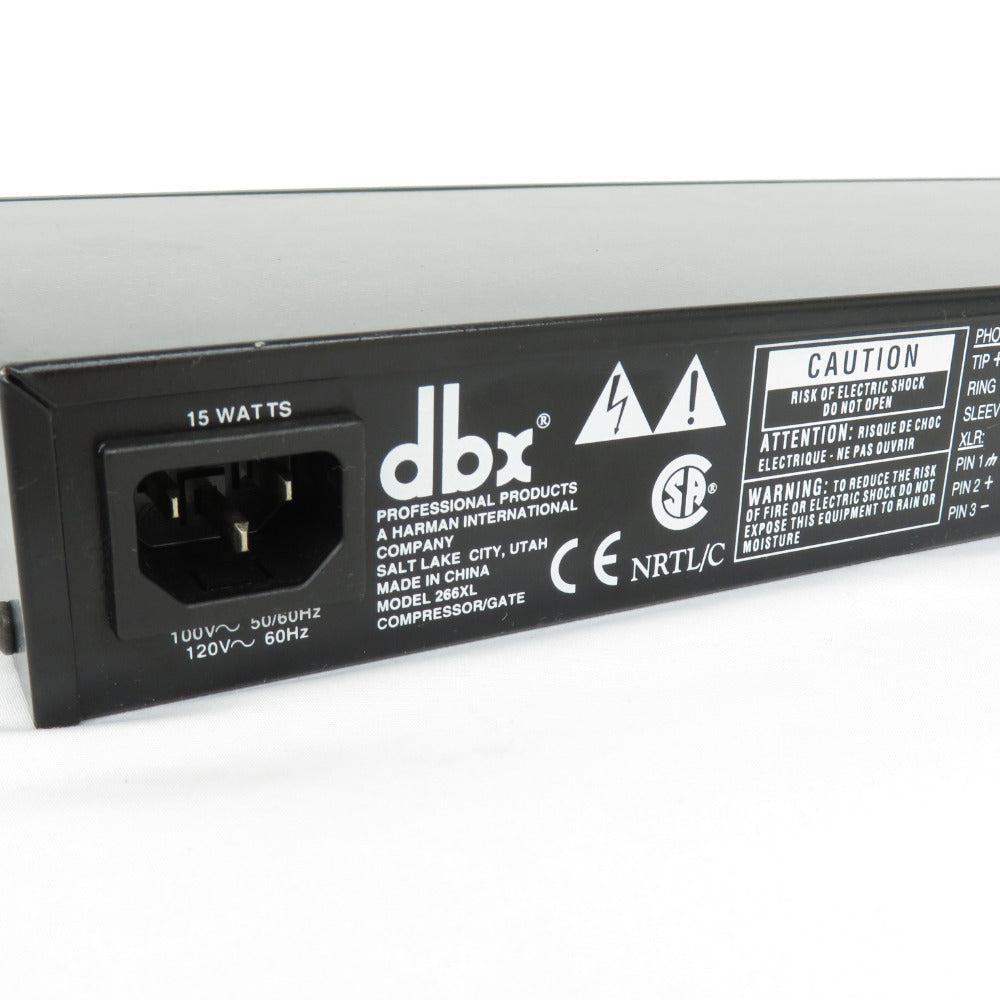dbx ステレオコンプレッサー/ゲート 本体のみ 電源ケーブル無 266XL 