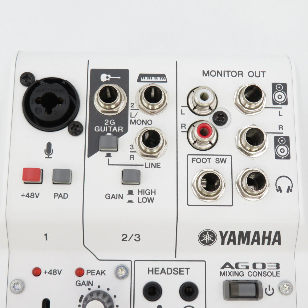 YAMAHA (ヤマハ) オーディオインターフェイス AG03 ウェブキャスティングミキサー 3チャンネル