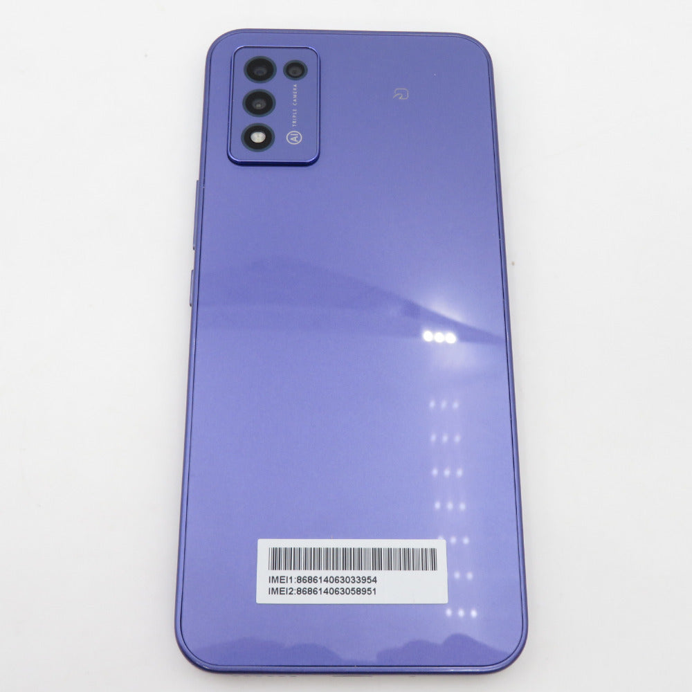 Androidスマホ Y!mobile Libero 5G III A202ZT パープル 6.67インチ SIMフリー ネットワーク利用制限〇 美品