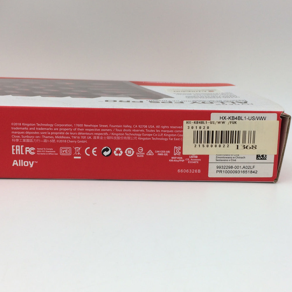 Kingston HyperX (キングストン ハイパーエックス) ゲーミングキーボード Alloy FPS Pro 青軸 有線 英字配列 HX-KB4BL1-US/WW 未開封品