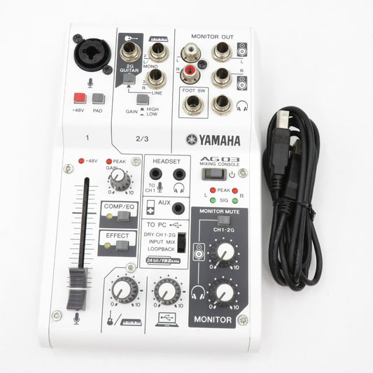 YAMAHA (ヤマハ) オーディオインターフェイス AG03 ウェブキャスティングミキサー 3チャンネル