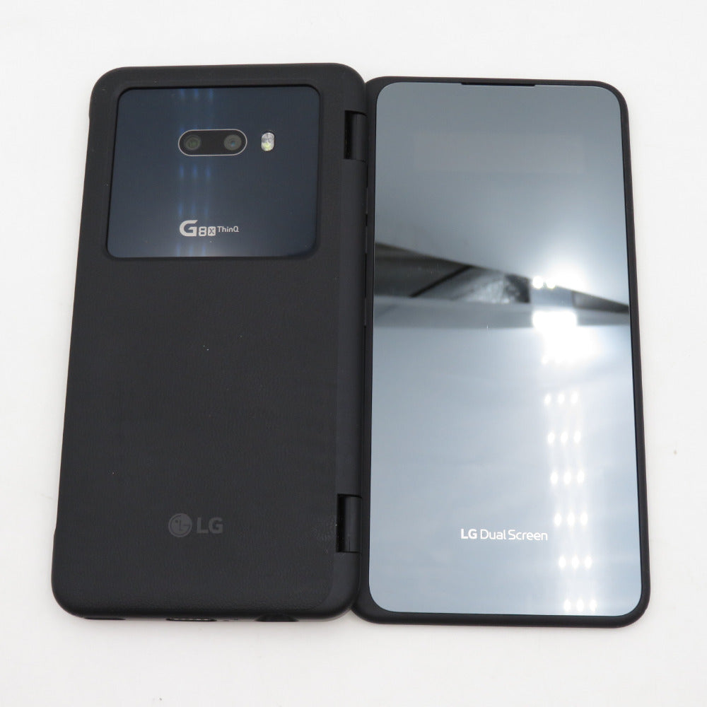 Androidスマホ softbank版 LG G8X ThinQ 2画面操作 6.4インチ オーロラブラック 利用制限△ SIMロックあり  901LG20h