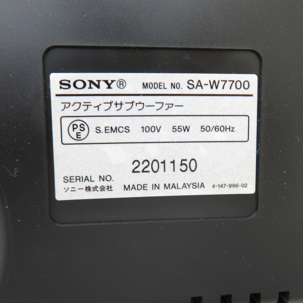 オーディオ機器Sony ソニー サブウーファー アンプ内蔵