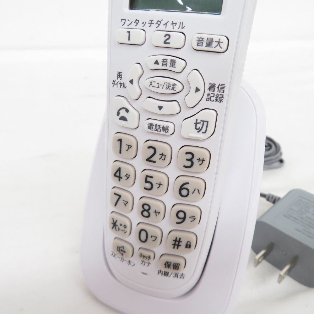 SHARP シャープ デジタルコードレス電話機 受話子機 子機付き ホワイト系 JD-BG56