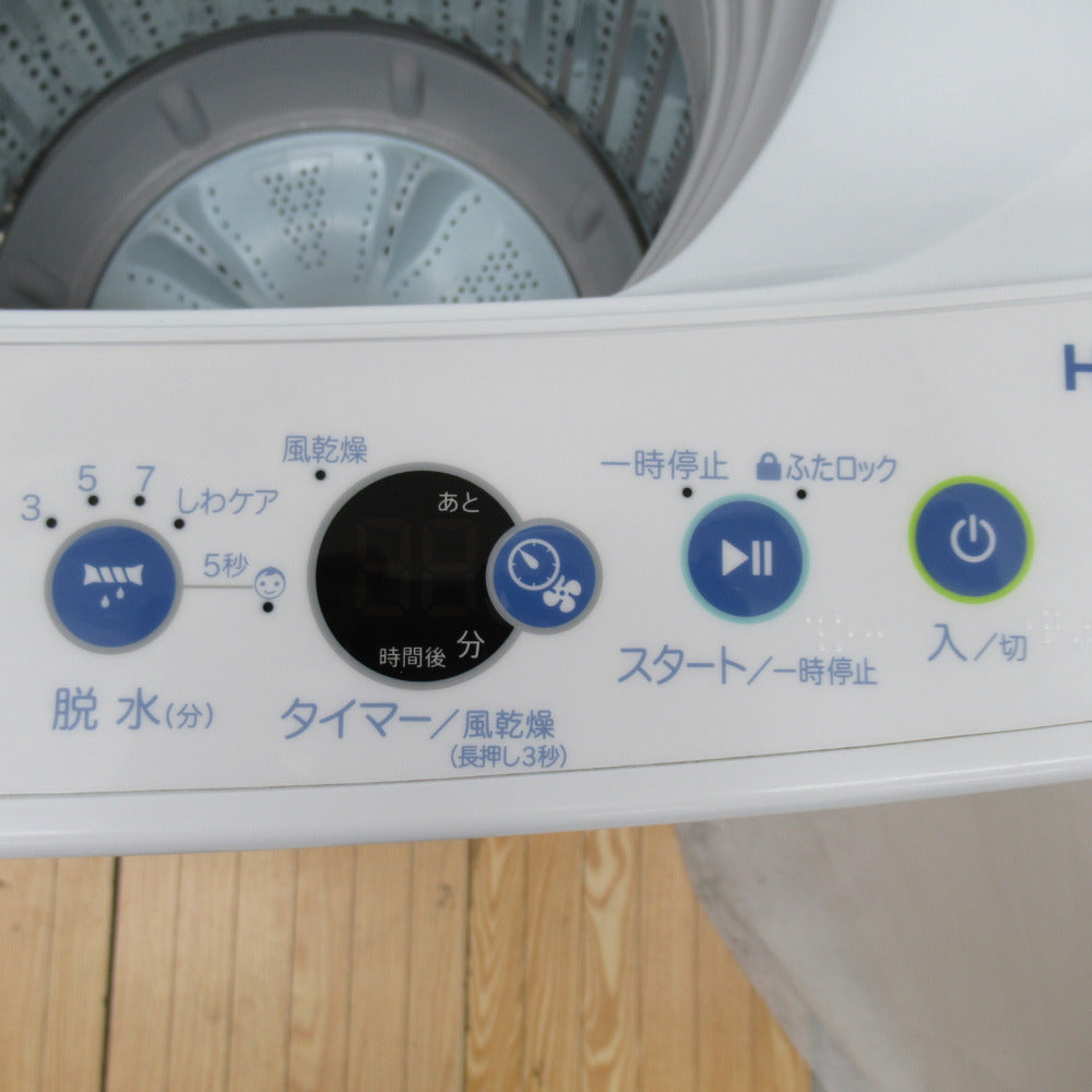 Haier ハイアール 全自動洗濯機 5.5kg JW-C55CK 2018年製 送風 乾燥機能付き 一人暮らし 洗浄・除菌済み  ケーズデンキオリジナルモデル