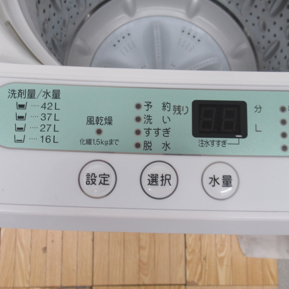 YAMADASELECT 全自動電気洗濯機 YWM-T45G1 4.5kg 2019年製 簡易乾燥 
