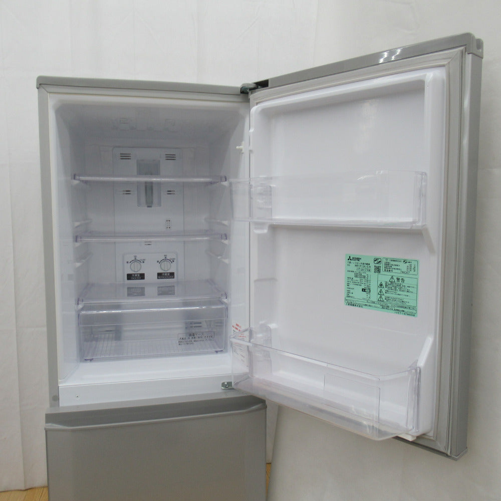 冷蔵庫 146L MITSUBISHI MR-P15A-S 一人暮らし - 冷蔵庫