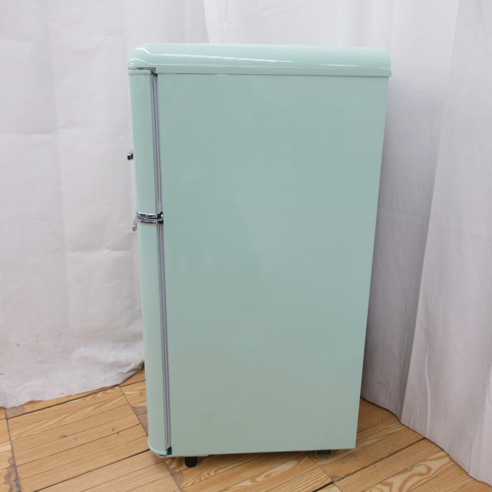 アイリスプラザ 冷蔵庫 81L レトロ PRR-082D-LG ノンフロンタイプ 