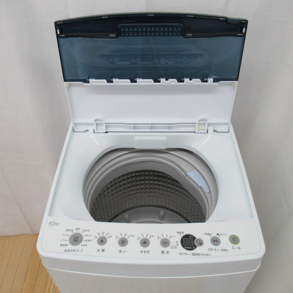 Haier ハイアール 全自動洗濯機 4.5kg JW-C45D-K (ブラック) 2021年製 