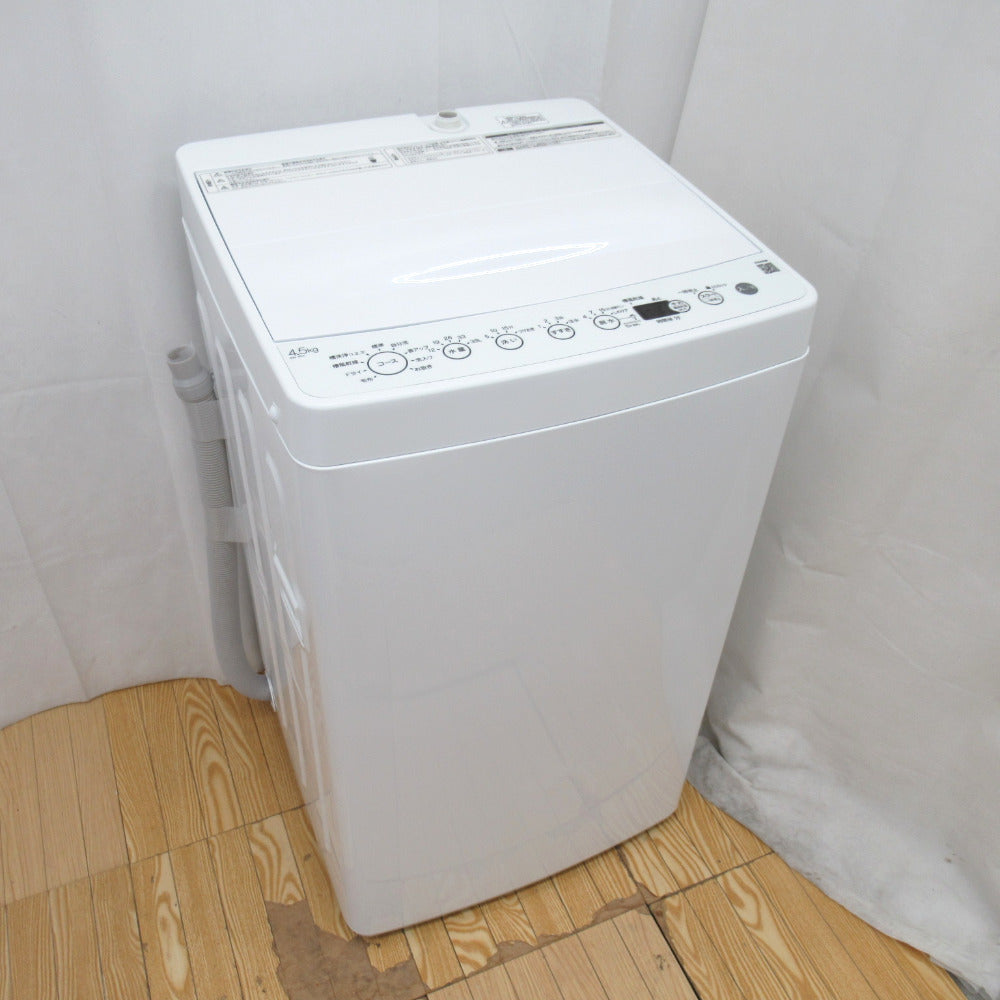 中古品撮影時動作確認済みです2022年製 全自動洗濯機 洗濯4.5kg BW-45A-W