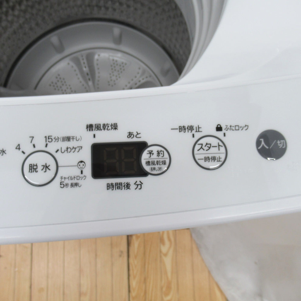 自動洗濯機 BW-45A-W 4.5kgハイアール 2022年運転音3940dB