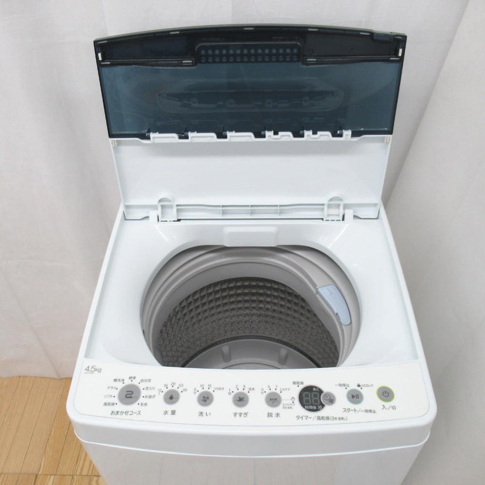 Haier ハイアール 全自動洗濯機 4.5kg JW-C45D-K (ブラック) 2020年製 