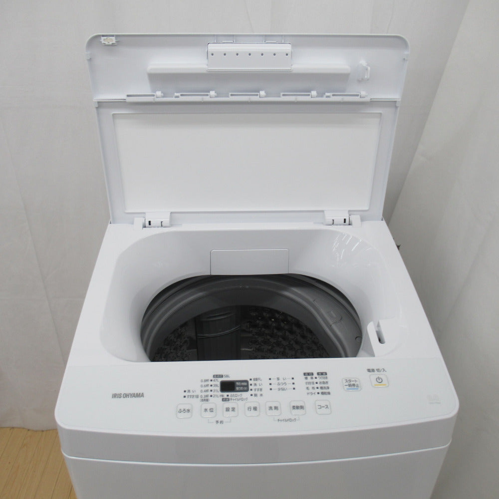 IRIS OHYAMA/アイリスオーヤマ 8.0㎏ 縦型洗濯機 IAW-T804 2021年製 