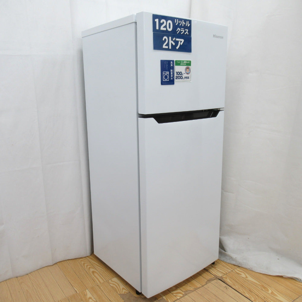 Hisence ハイセンス 冷蔵庫 直冷式 120L 2ドア HR-B12C ホワイト 2021 