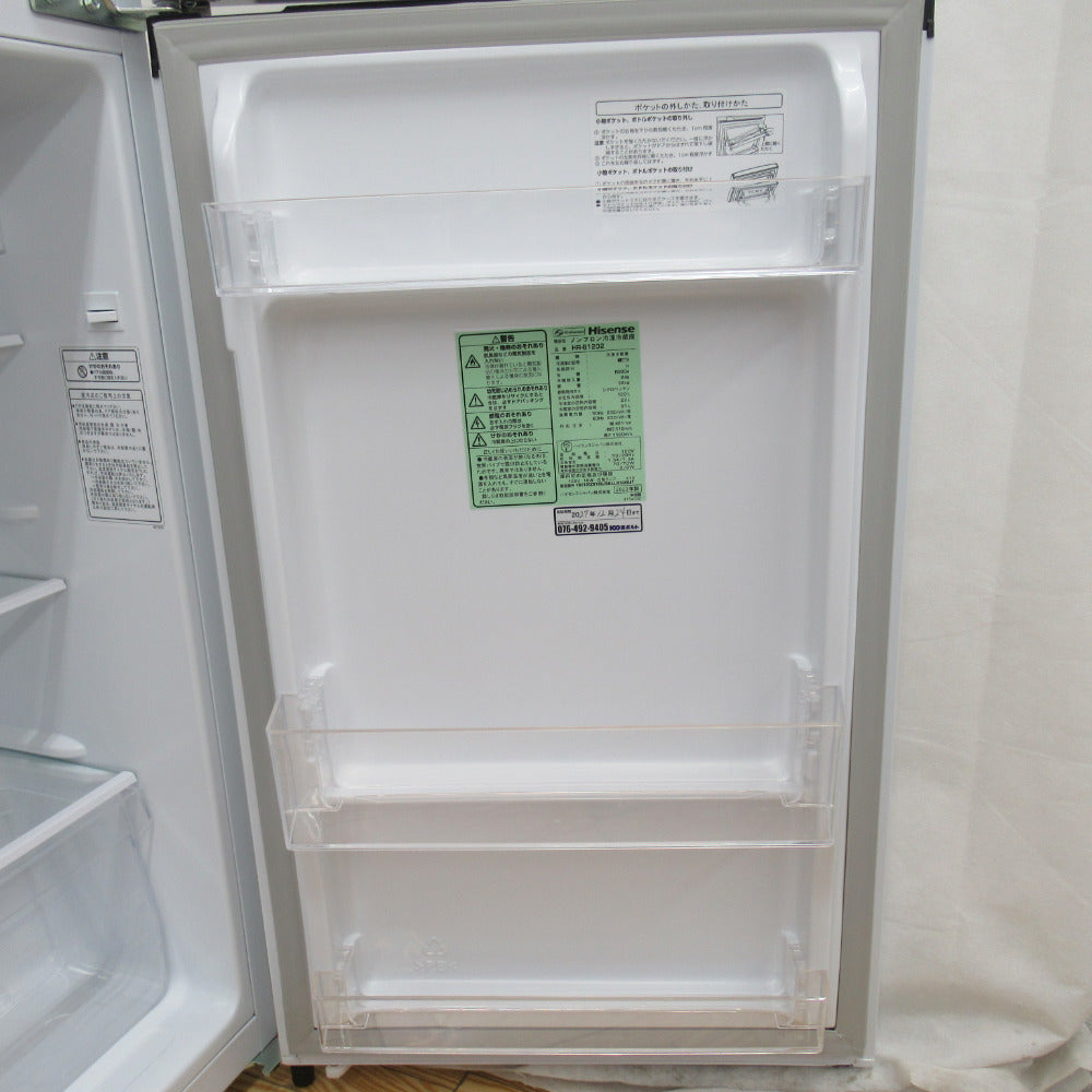 Hisence ハイセンス 冷蔵庫 120L 2ドア HR-B1202 ホワイト 2022年製 