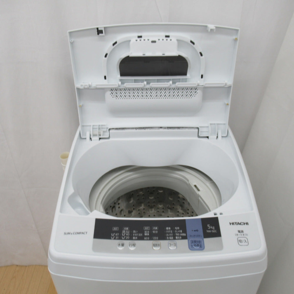 日立全自動洗濯機 2018年製 ピュアホワイト