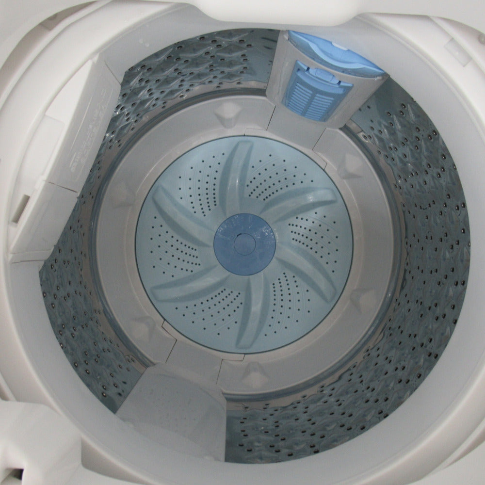 TOSHIBA 東芝 全自動洗濯機 5.0kg AW-5G9 送風・簡易乾燥 2021年製 グランホワイト 一人暮らし 洗浄・除菌済