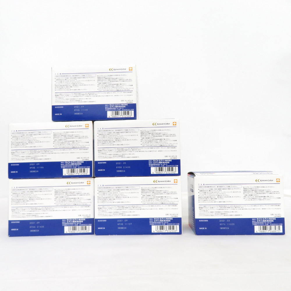 未使用品/推奨消費期限切れ】6個セット エプソン EPSON「純正」インク  