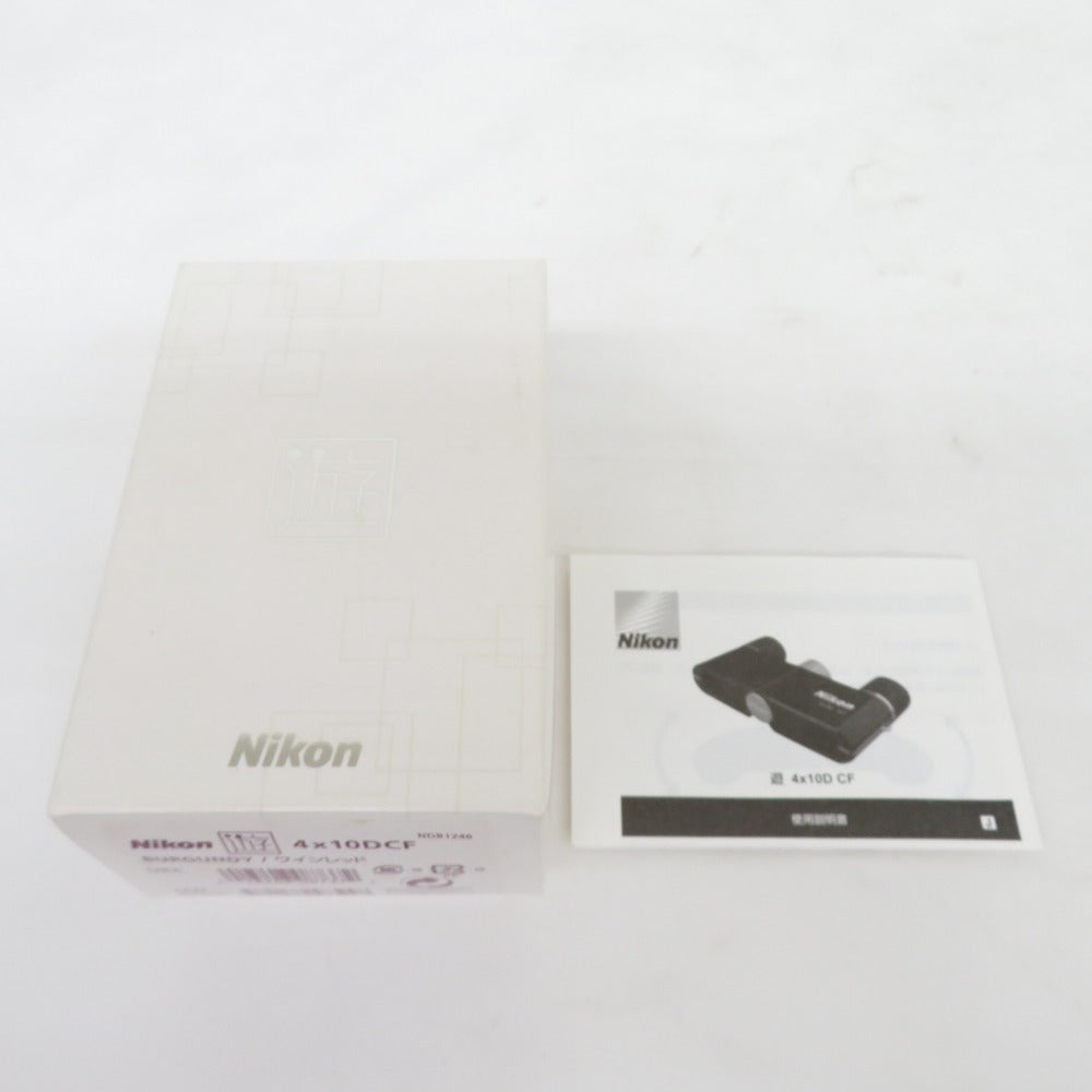 Nikon ニコン 遊 4x10 DCF 4倍双眼鏡 ワインレッド ｜コンプオフ