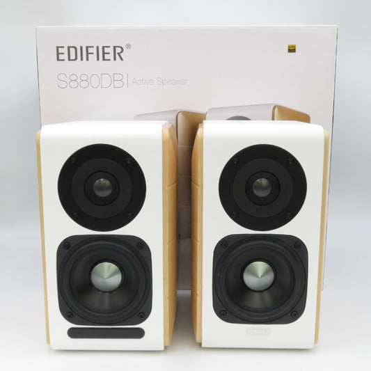 Edifier エディファイア オーディオ機器 2.0 デスクトップ パワードスピーカー with ハイレゾオーディオ ホワイト ED-S880DB