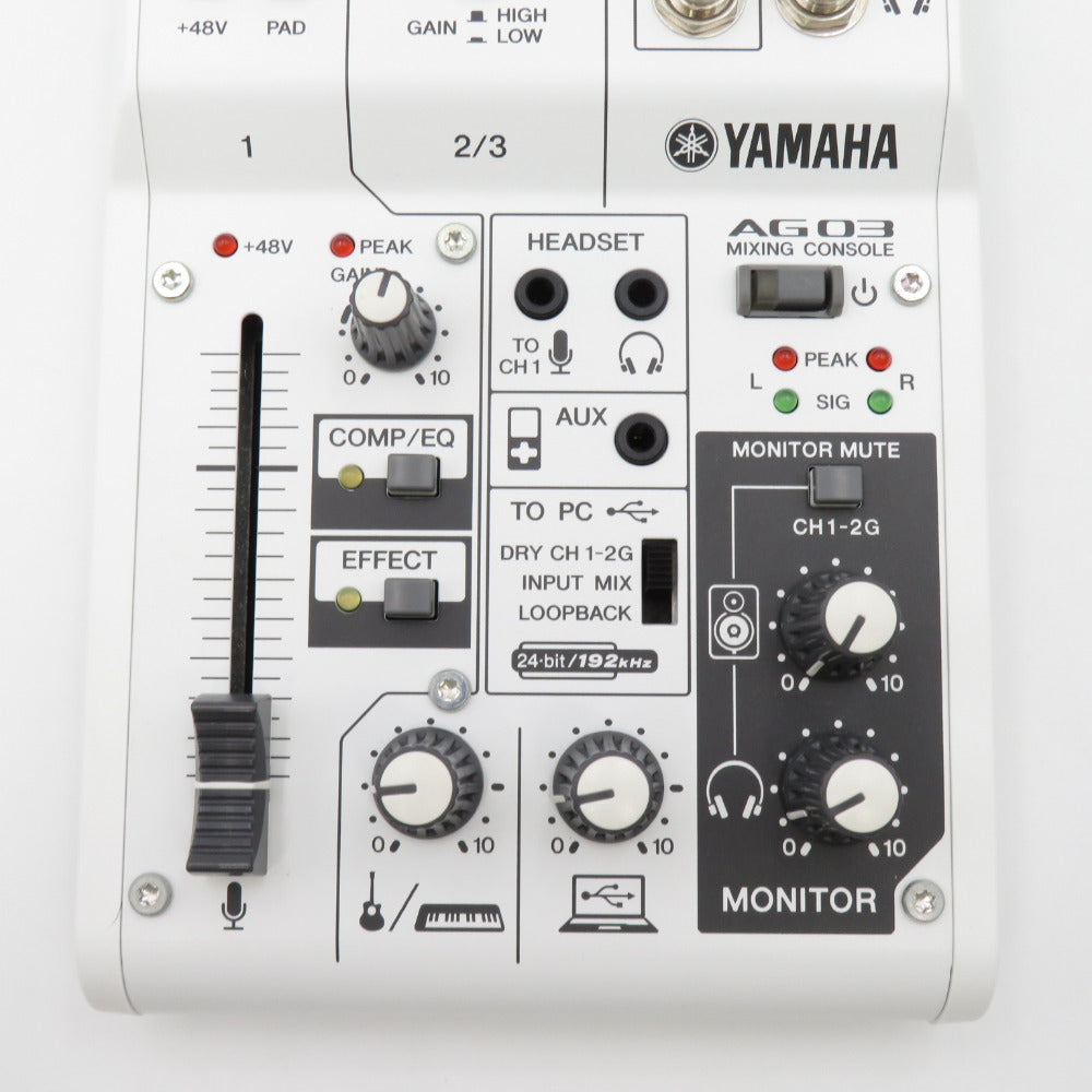 YAMAHA (ヤマハ) 音響機材 オーディオインターフェイス AG03 ウェブキャスティングミキサー 3チャンネル