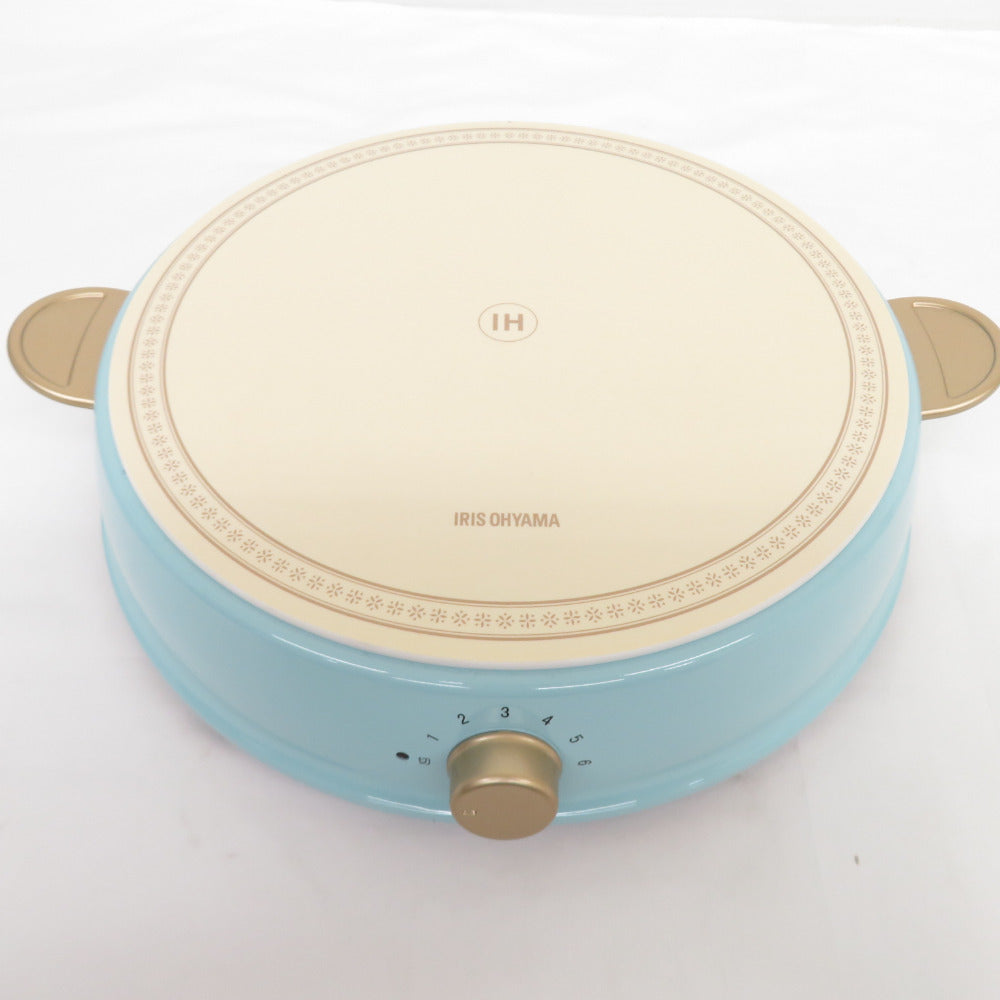IRIS OHYAMA アイリスオーヤマ キッチン家電 IHクッキングヒーター ricopa 1400W デザイン アッシュブルー IHL-R14-AA