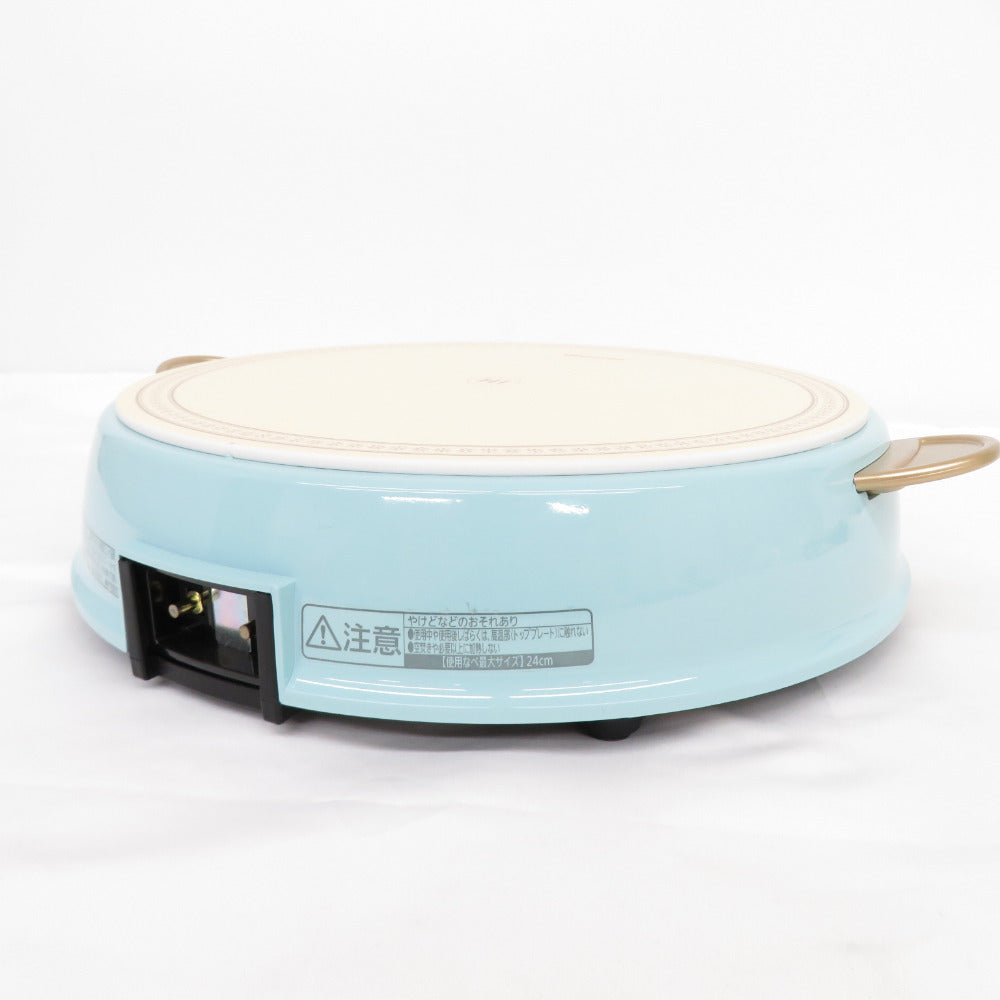 IRIS OHYAMA アイリスオーヤマ キッチン家電 IHクッキングヒーター ricopa 1400W デザイン アッシュブルー IHL-R14-AA