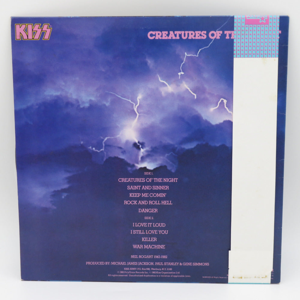 レコード LP盤 KISS キッス CREATURES OF THE NIGHT 暗黒の神話 28S