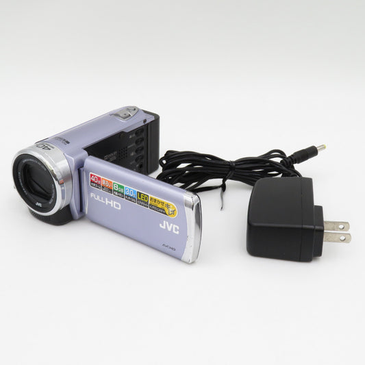 JVCケンウッド (ジェーブイシーケンウッド) ビデオカメラ ハンディカメラ EVERIO 動画125万画素 光学ズーム40倍 タッチパネル3.0型 フローラルバイオレット GZ-E225-V