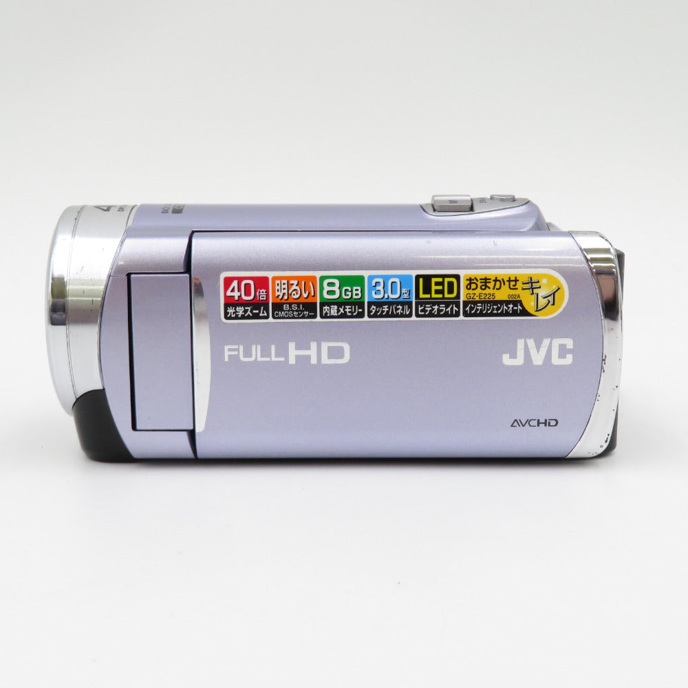 JVCケンウッド (ジェーブイシーケンウッド) ビデオカメラ ハンディカメラ EVERIO 動画125万画素 光学ズーム40倍 タッチパネル3.0型 フローラルバイオレット GZ-E225-V