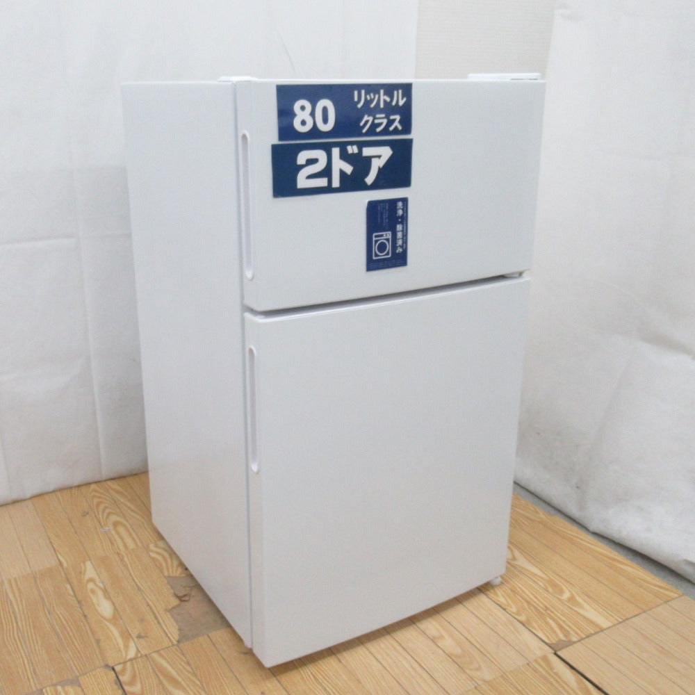 maxzen マクスゼン 冷蔵庫 87L 2ドア JR087ML01WH ホワイト 2021年製 