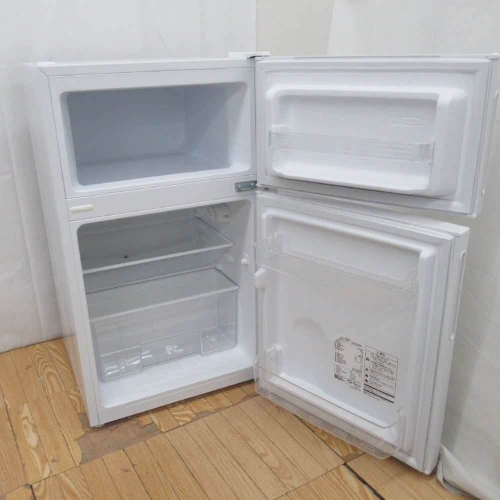 maxzen マクスゼン 冷蔵庫 87L 2ドア JR087ML01WH ホワイト 2021年製 