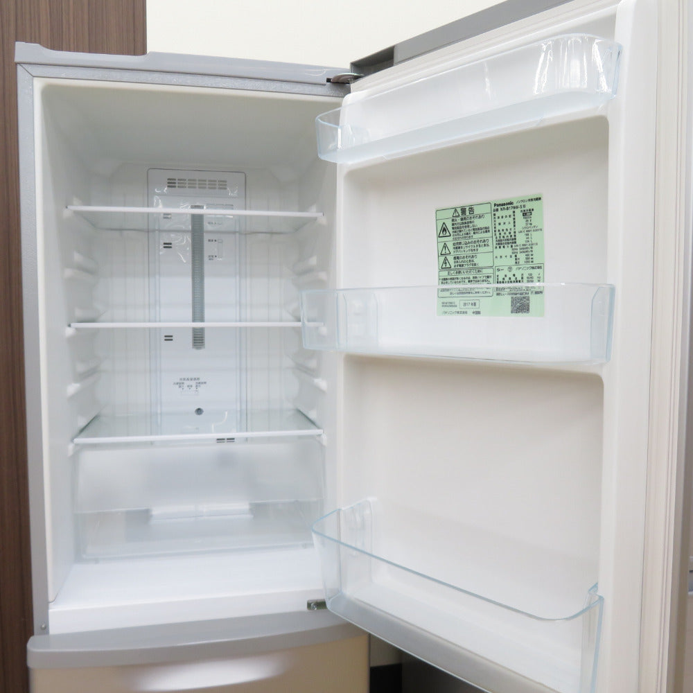 ID 040236 冷蔵庫 2ドア パナソニック 168L 2017年製 NR-B179W-S