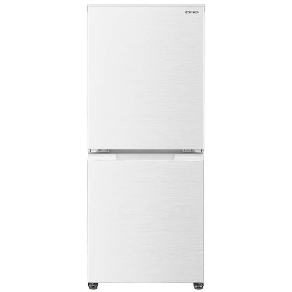 SHARP シャープ 冷蔵庫 152L 2ドア つけかえどっちもドア SJ-D15H-W ナチュラルホワイト 2022年製 一人暮らし 洗浄・除菌済み