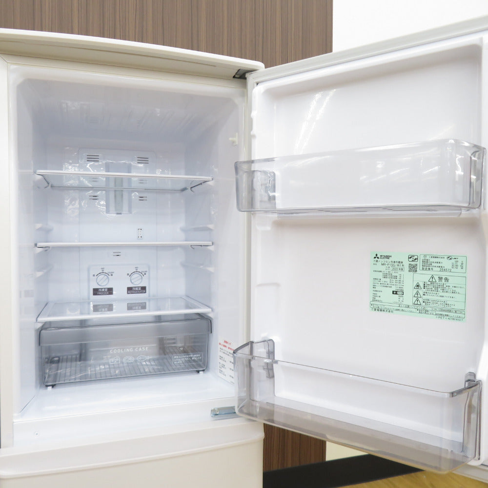 MITSUBISHI 三菱電機 ミツビシ 冷蔵庫 146L 2ドア MR-P15G-W1 マット  