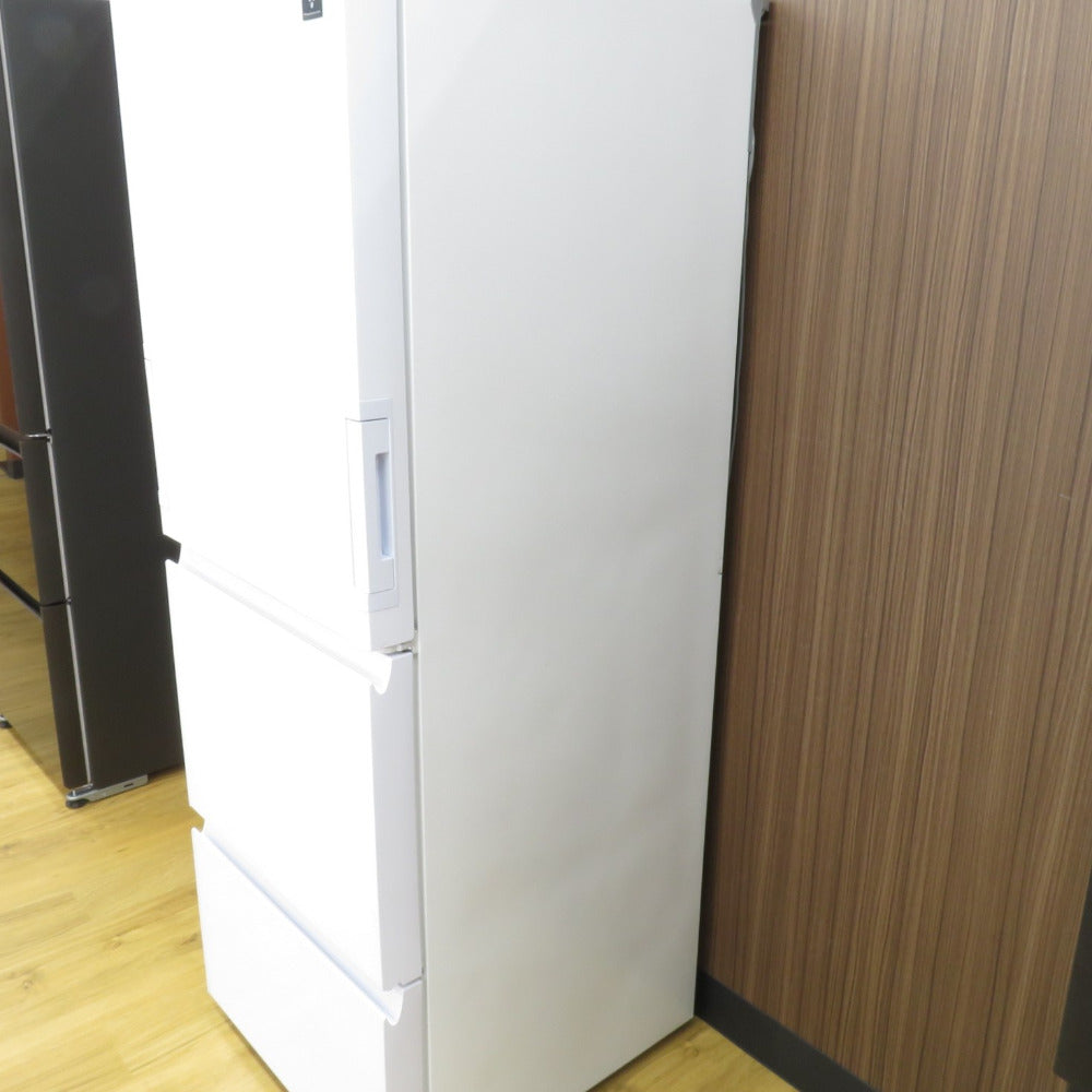SHARP シャープ 冷蔵庫 350L 3ドア どっちもドア SJ-GE35H-W ピュア 