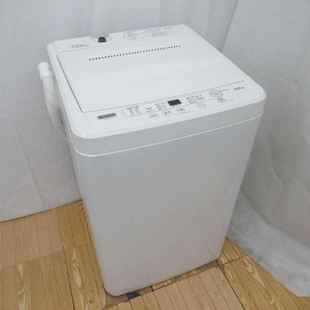 YAMADA SELECT全自動電気洗濯機 6.0Kg YWM-T60H1 2021年製 簡易乾燥 