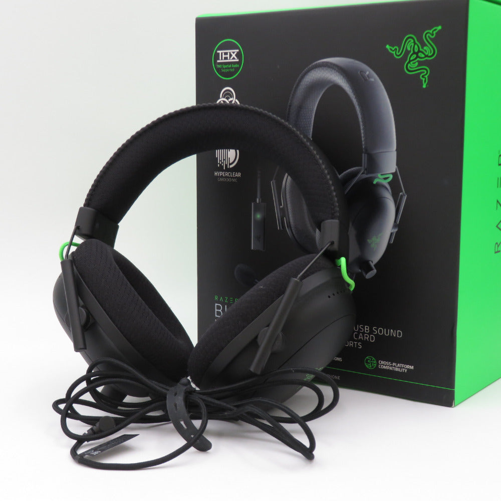 ゲーミングヘッドセット BlackShark V2 有線接続 USBサウンドカード付 Razer レーザー RZ04-03230100-R3M1