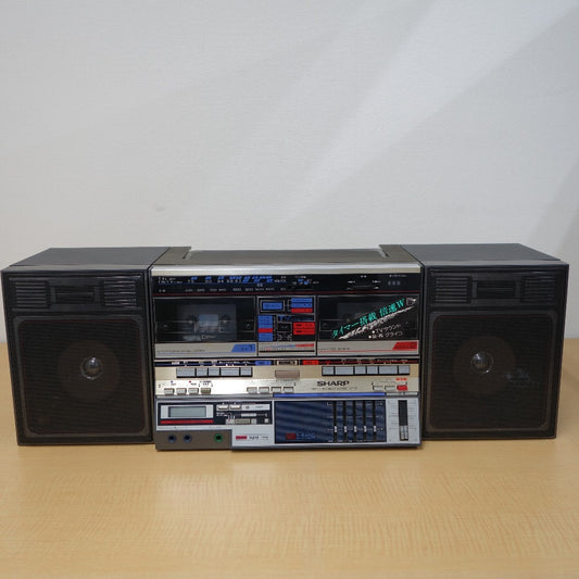 ジャンク品 SHARP (シャープ) オーディオ機器 ダブルラジカセ GF-T3