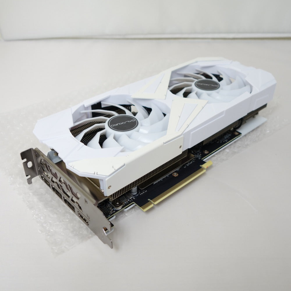 玄人志向 (クロウトシコウ) PC周辺機器 グラフィックボード RTX3060 TiEX White LHR PCI-E 8GB GDDR6 256Bit 美品
