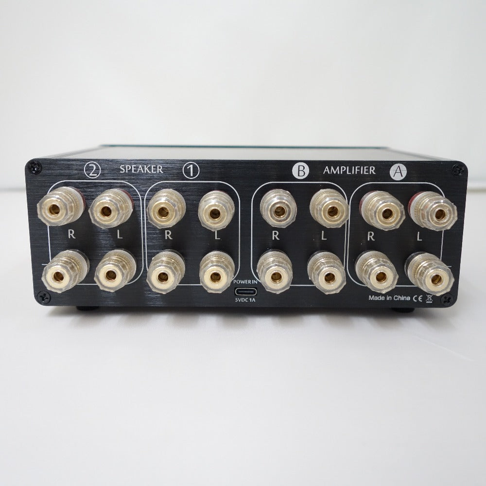 オーディオ機器 [Douk Audio] デュアルアナログVUメーター オーディオスイッチャーボックス XX-VU3 美品