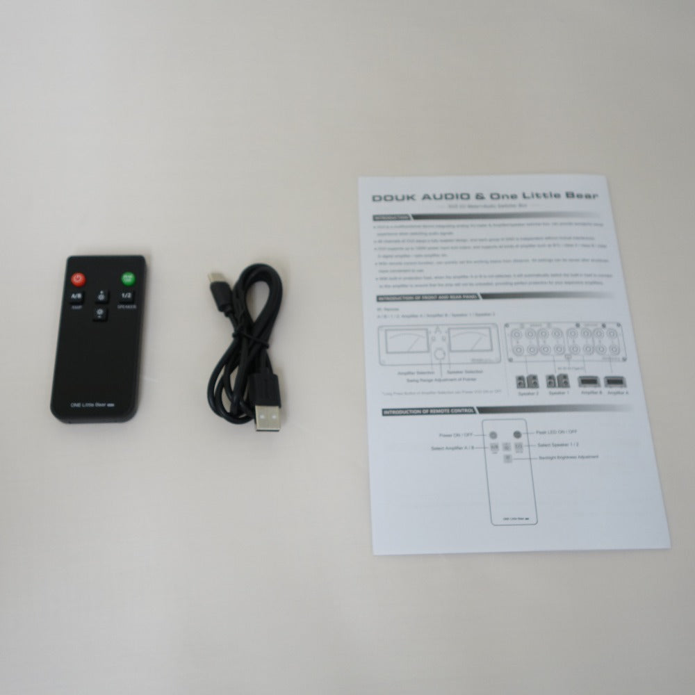 オーディオ機器 [Douk Audio] デュアルアナログVUメーター オーディオスイッチャーボックス XX-VU3 美品