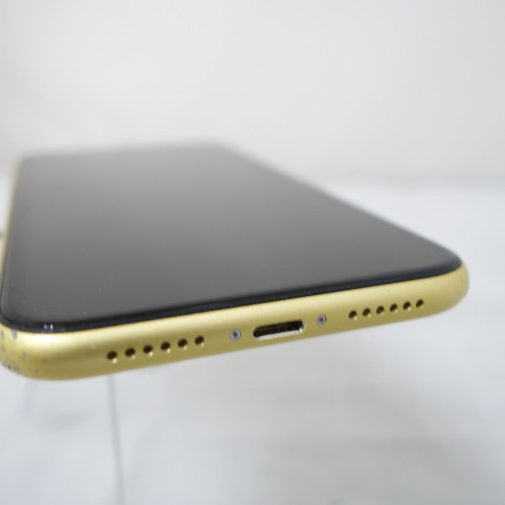 ジャンク品 [SIMフリー版] Apple iPhone 11 (アイフォン イレブン) 128GB イエロー SIMロックなし 状態難 MWM42J/A