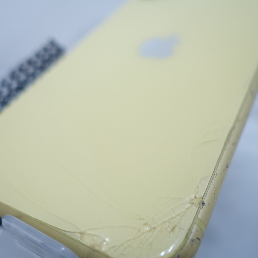 ジャンク品 [SIMフリー版] Apple iPhone 11 (アイフォン イレブン) 128GB イエロー SIMロックなし 状態難 MWM42J/A