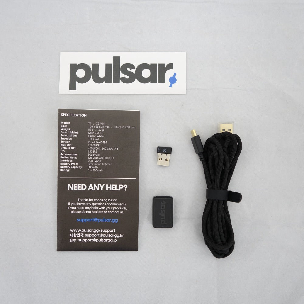Pulsar X2 Wireless ワイヤレスゲーミングマウス ｜コンプオフ プラス