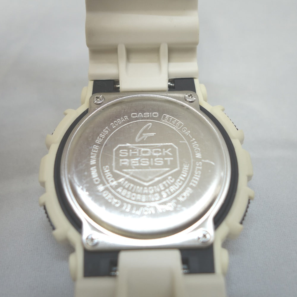 G-SHOCK (CASIO ジーショック) 腕時計 アナログ-デジタル GA-110GW ホワイト GA-110GW-7AJF ｜コンプオフ プラス  – コンプオフプラス 公式ショップ