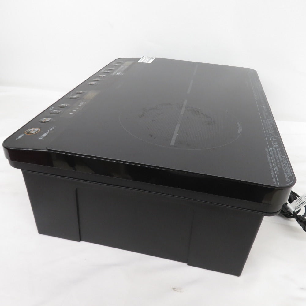 IRIS OHYAMA アイリスオーヤマ キッチン家電 IHクッキングヒーター 2口 IHコンロ 1400W 卓上 ブラック 設置スタンド付き IHK-W13S