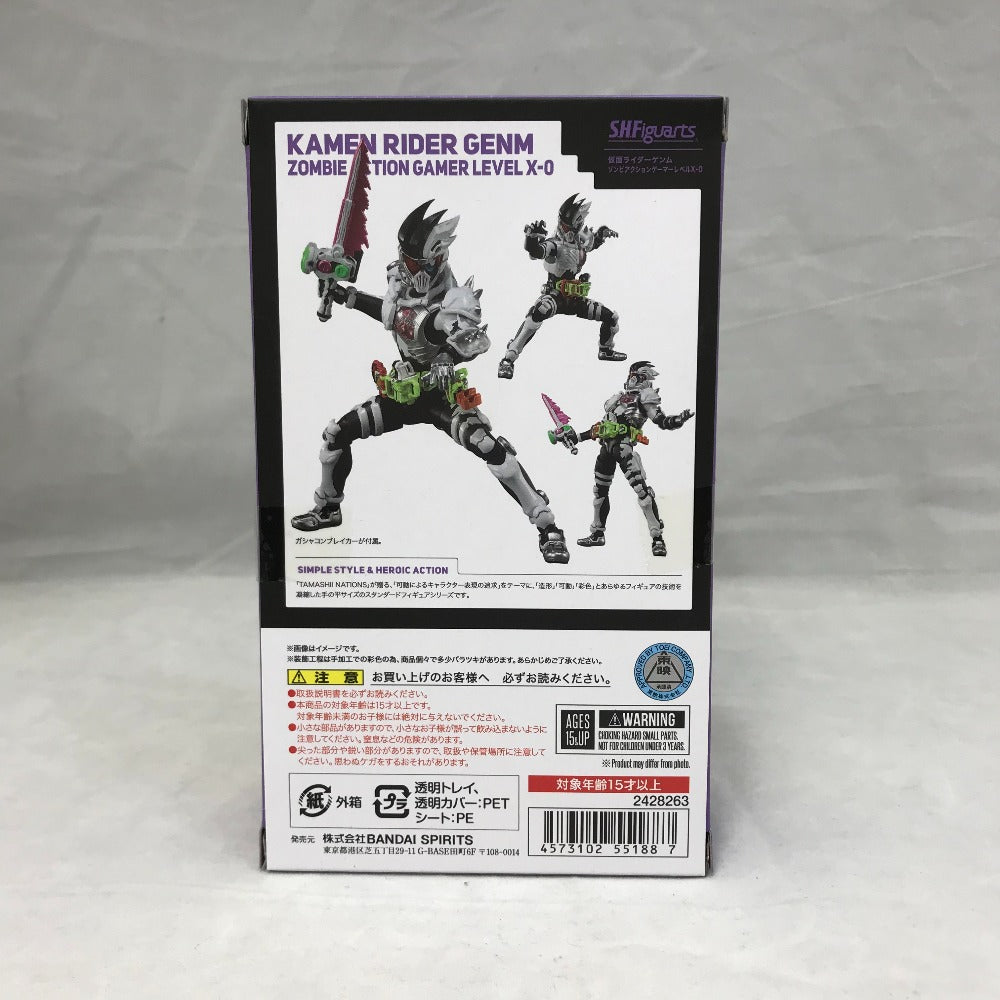 S.H.Figuarts 仮面ライダーゲンム ゾンビアクションゲーマーレベルX-0 仮面ライダーエグゼイド S.H.Figuarts エスエイチ フィギュアーツ フィギュア 未開封品