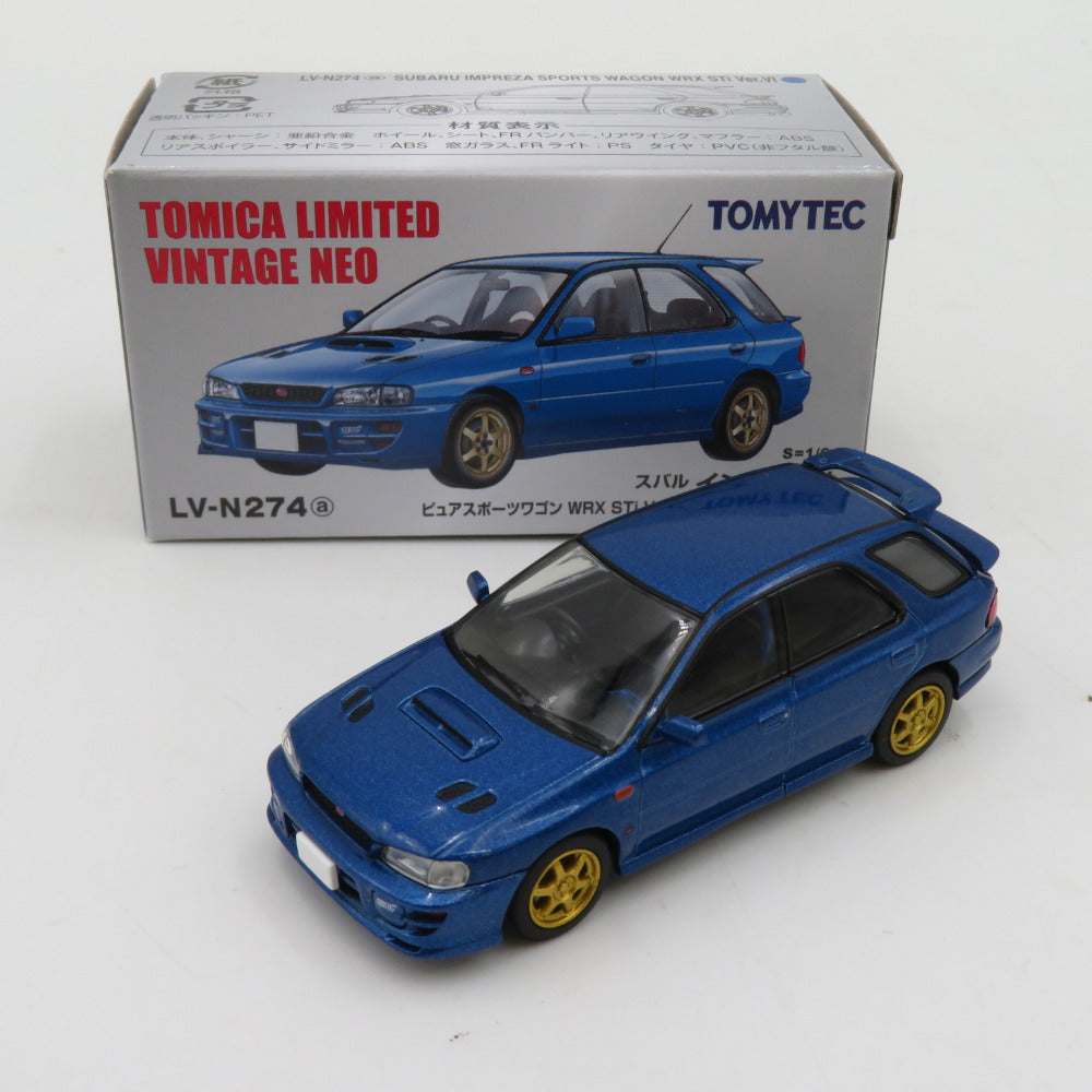 トミカリミテッドヴィンテージネオ スバル インプレッサ WRX(99年式) ブルー TOMYTEC トミーテック LV-N274 おもちゃ・玩具 美品