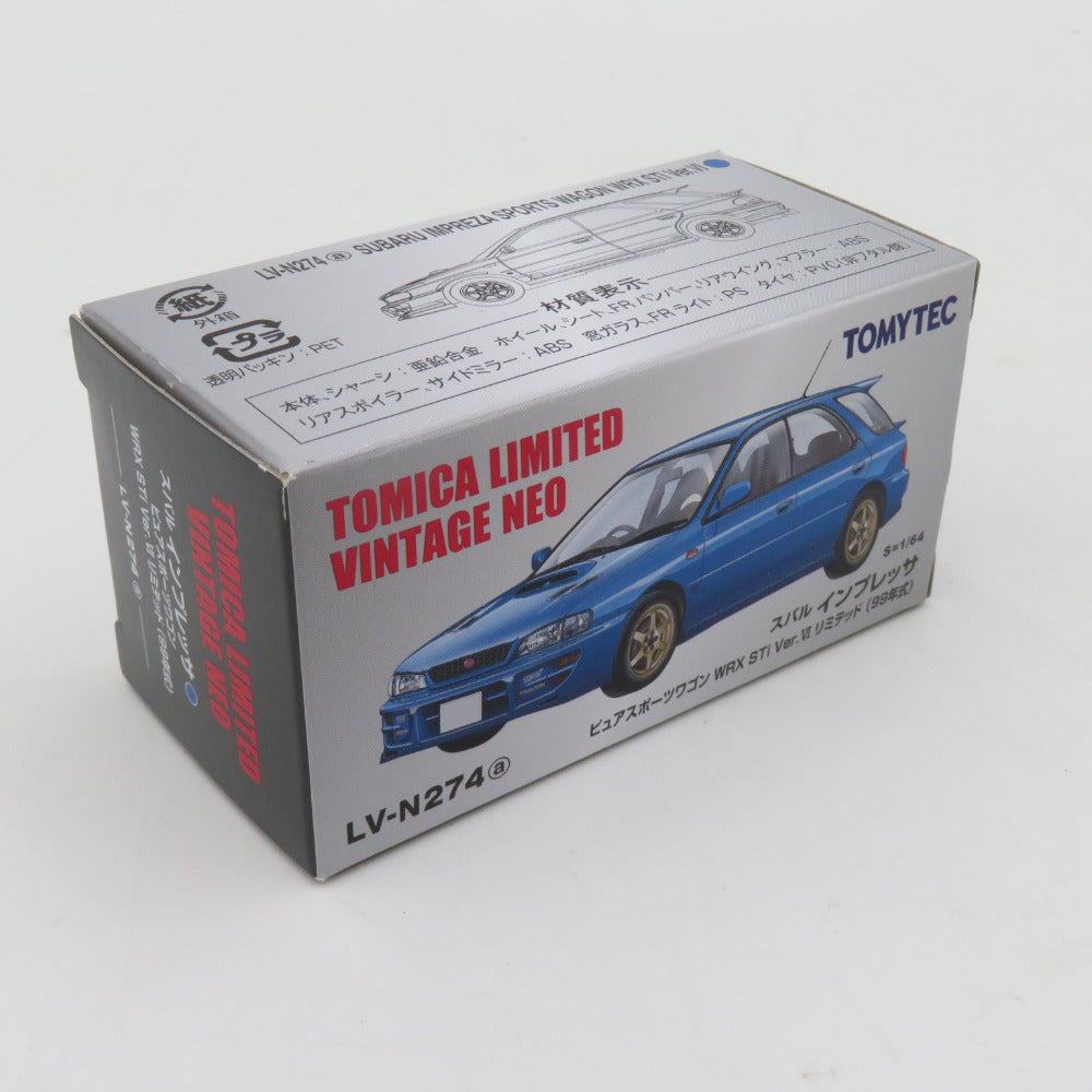 トミカリミテッドヴィンテージネオ スバル インプレッサ WRX(99年式) ブルー TOMYTEC トミーテック LV-N274 おもちゃ・玩具 美品